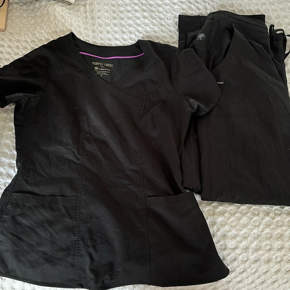 Healing hands scrub set, size small